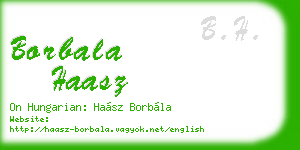 borbala haasz business card