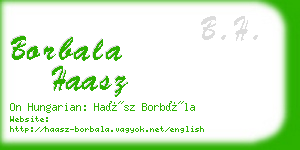 borbala haasz business card